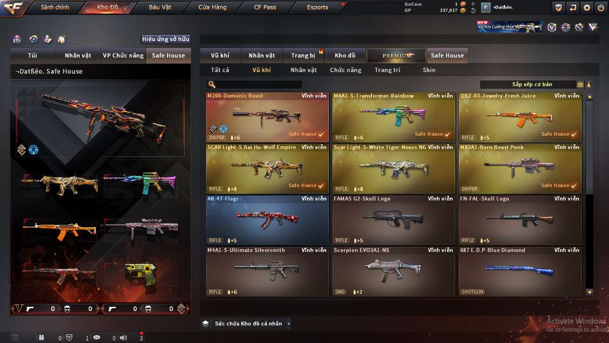 shop acc cf uy tin gia re